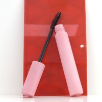 123*16.9MM 10ML Mini Pink Color Plastic Injection Blowing Empty Mascara Tube With Silicone Brush Head