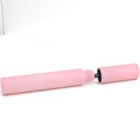 123*16.9MM 10ML Mini Pink Color Plastic Injection Blowing Empty Mascara Tube With Silicone Brush Head