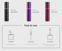 New travel portable perfume bottle mini 5ml perfume jar with bottom self-filling high-end spray container