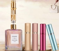 5ML Luxury Mini Perfume Bottle With Bottom Self-filling Aluminum Removable Housing